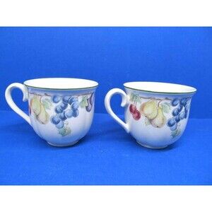 Villeroy & Boch Melina Flat Cups No Saucers 2 7/8" Bundle of 2